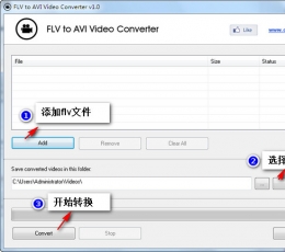 flv转avi格式转换器(FLV to AVI Video Converter) V1.0 免费版