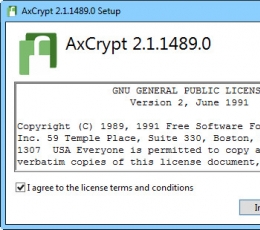 AxCrypt数据加密软件 V2.1.1489.0 