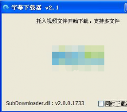 字幕下载器(SubDownloader) V2.1 免费版