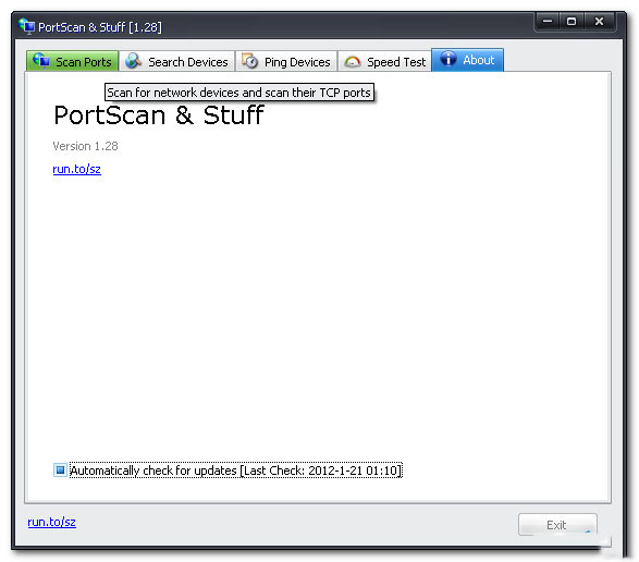 端口扫描器(SZ Port Scan) V1.28 英文绿色版