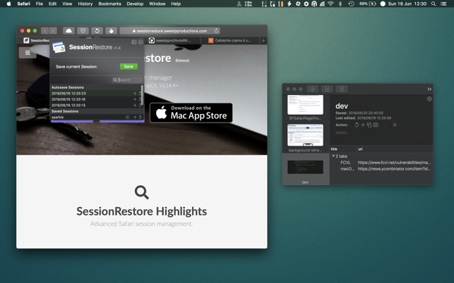 SessionRestore V1.0 Mac版
