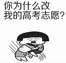 抖音你为什么改我的高考志愿表情包