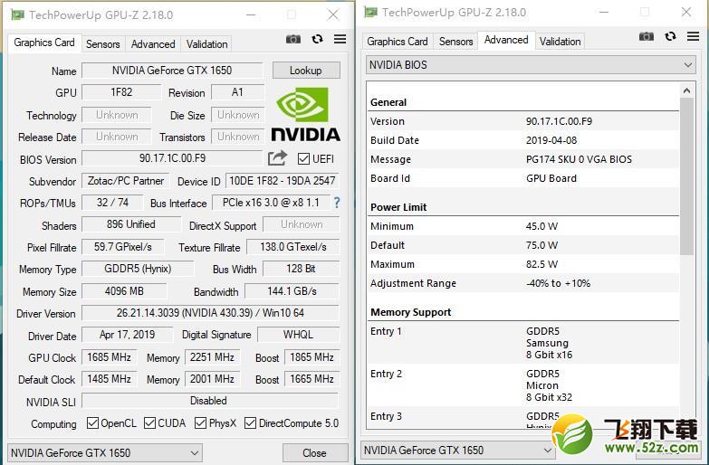 NVIDIA GTX 1650首发评测：能耗比足够优秀 售价缺乏诚意