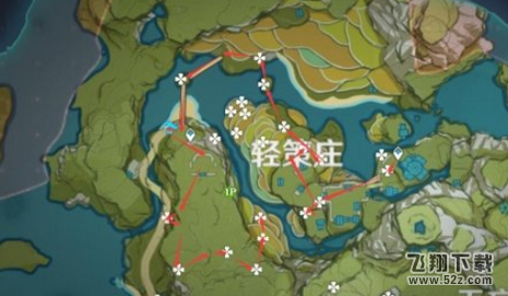 原神霓裳花在哪,原神霓裳花分布图,原神