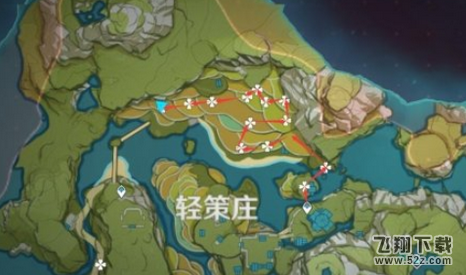 原神霓裳花在哪,原神霓裳花分布图,原神