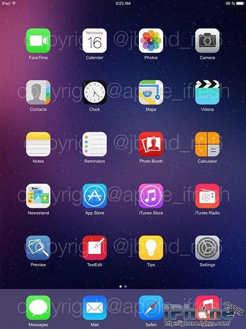 iPhone5s、iPad运行iOS8最新截图曝光