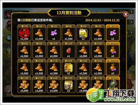 艾伦战纪每日登陆奖励