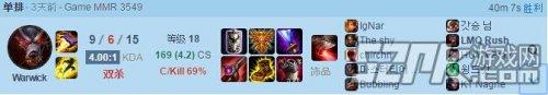 韩服第一打野LMQ rush神装出法