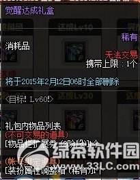 dnf目标Lv60活动 目标角色升级送好礼8