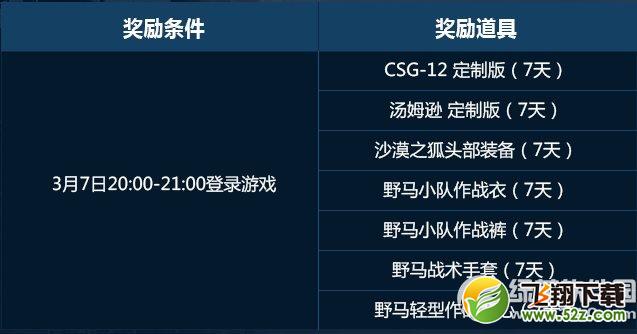 使命召唤ol3月7日更新内容 使命召唤ol3.7更新公告1