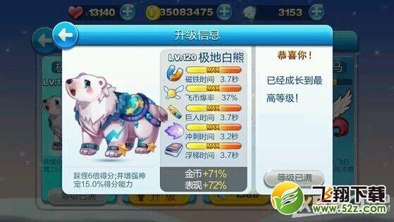 天天酷跑大黄鸭极地白熊对比分析