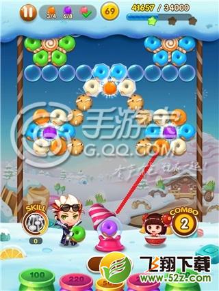 全民泡泡大战69关三星通关攻略