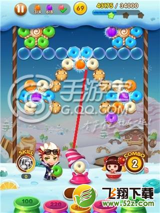 全民泡泡大战69关三星通关攻略