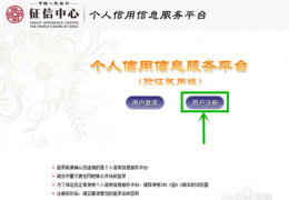 个人征信系统注册教程