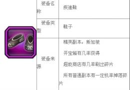 《超级英雄》疾速鞋获取方法及属性介绍