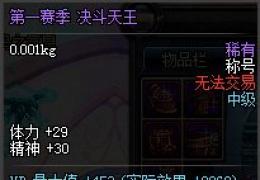 dnf第一赛季决斗天王/决斗大师/决斗达人称号获得方法及作用极少
