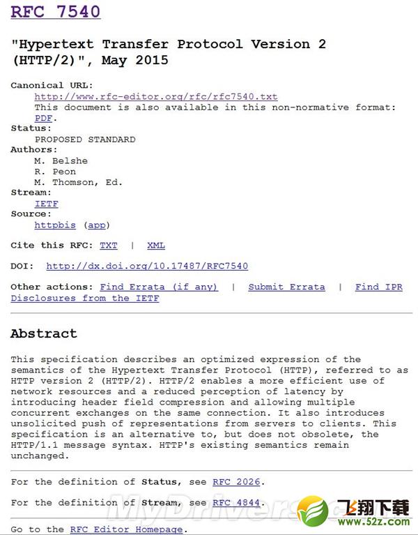 HTTP/2正式发布 上网更快了