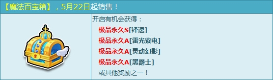 《QQ飞车》520魔法百宝箱更新介绍