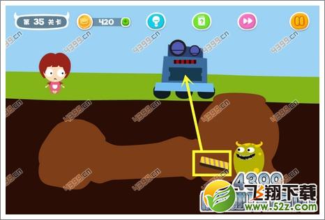 蠢蠢恶作剧35关攻略
