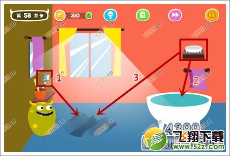 蠢蠢恶作剧58关攻略