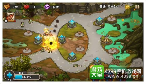 城堡突袭2第5-2关兽人群