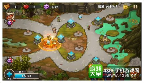 城堡突袭2第5-2关第一波
