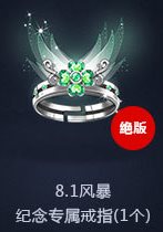 qq飞车8.1风暴纪念专属戒指怎么获得 好不好看1