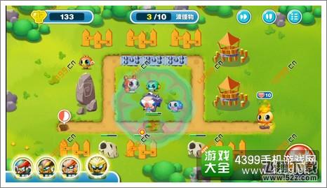 蹦蹦兔塔防第12关第3波