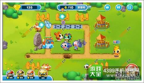 蹦蹦兔塔防第12关第6波
