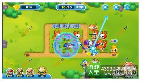 蹦蹦兔塔防第12关第10波尾声