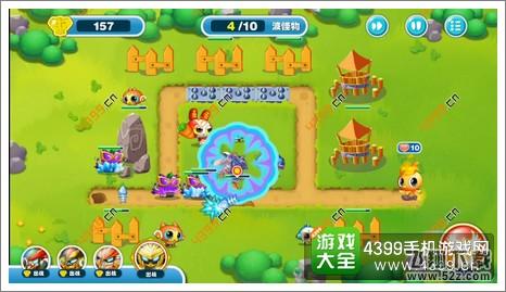 蹦蹦兔塔防第12关第4波