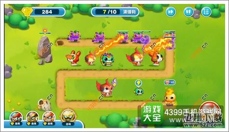 蹦蹦兔塔防第17关第7波