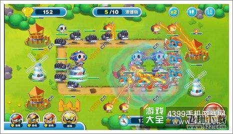 蹦蹦兔塔防第18关第4波