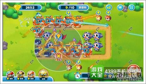 蹦蹦兔塔防第18关第9波