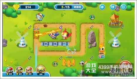 蹦蹦兔塔防第19关第5波