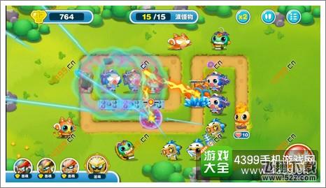 蹦蹦兔塔防第19关第15波