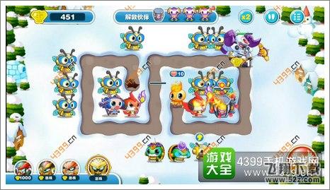 蹦蹦兔塔防第24关第19波结束