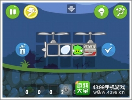 捣蛋猪夜间飞行器第9关通关攻略