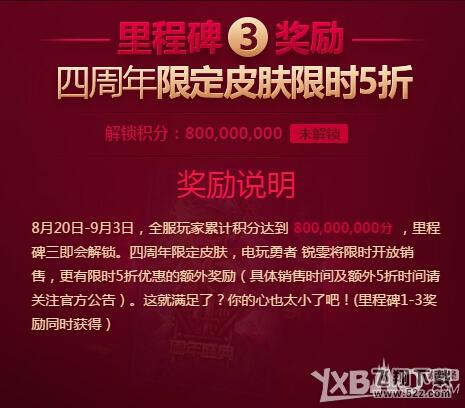 《LOL》四周年狂欢盛典攒积分赢永久皮肤