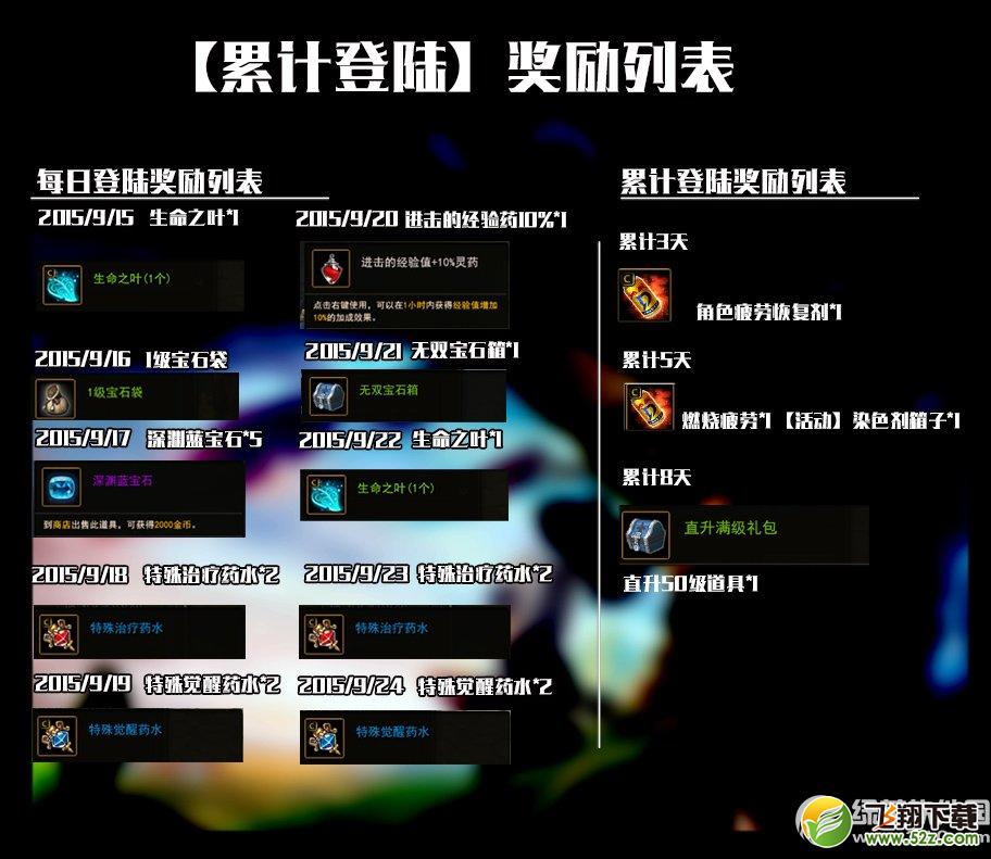 地城之光开学大福利活动 连续登陆送直升箱子1