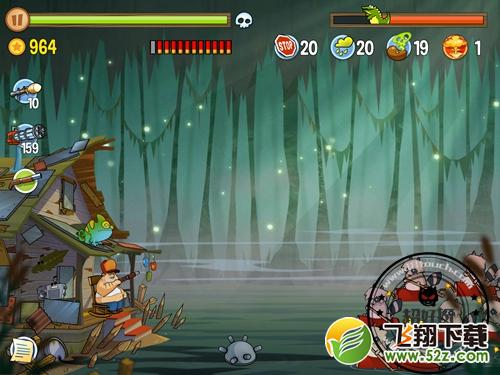 Swamp Attack（沼泽派对）第4关图文攻略-带着炸弹的浣熊