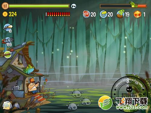 Swamp Attack（沼泽派对）第4关图文攻略-带着炸弹的浣熊
