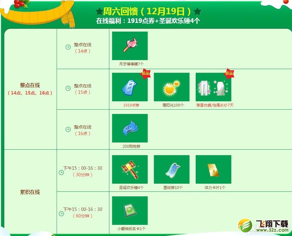 《QQ炫舞》12月回馈第三周