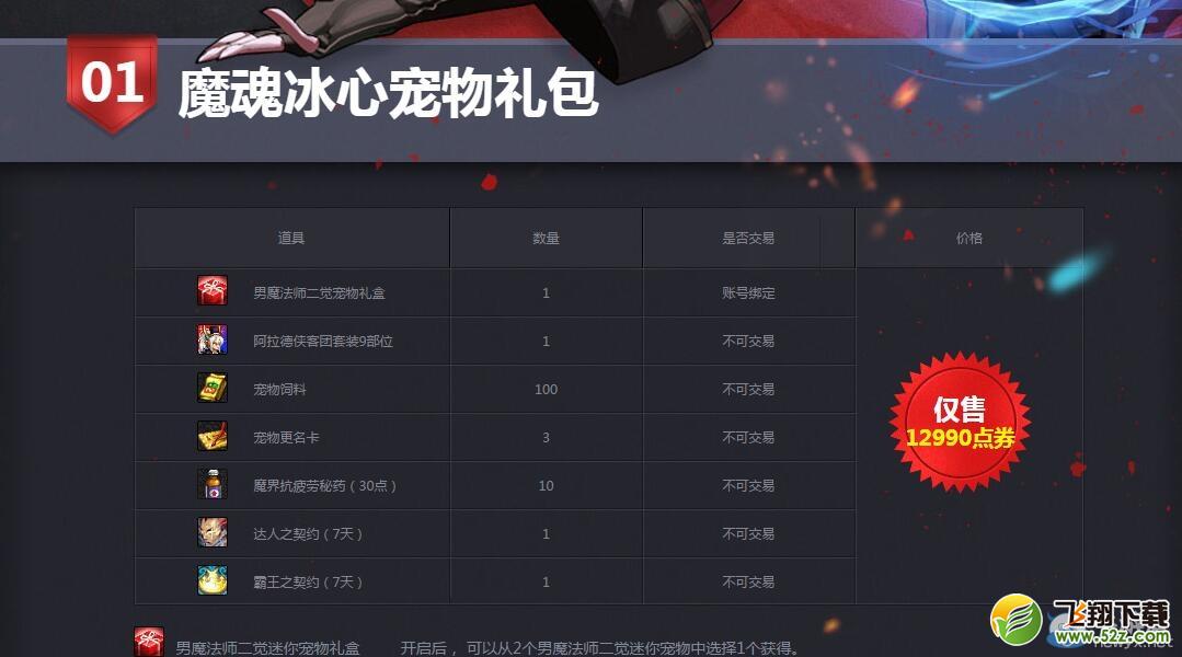 《DNF》男魔法师二觉宠物礼包