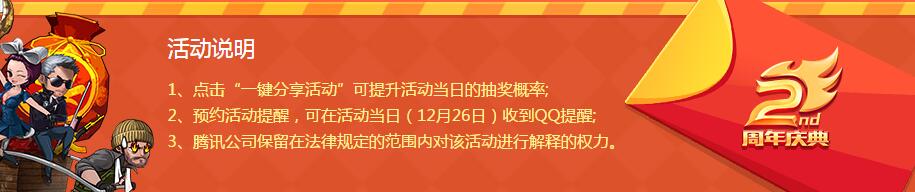 《QQ飞车》腾讯游戏助手2周年红包活动