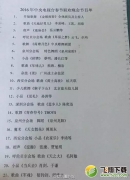 猴年央视春晚节目单