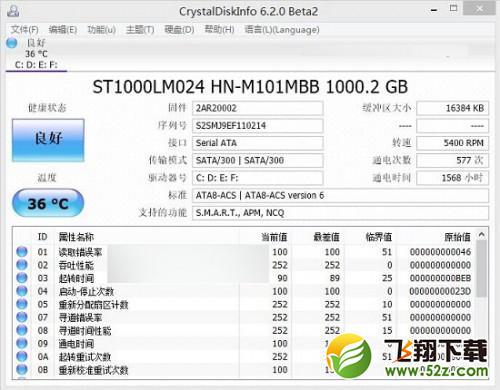 CrystalDiskInfo怎么用?CrystalDiskInfo硬盘检测工具使用教程图解