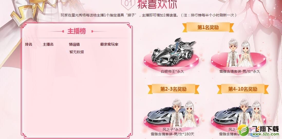 《QQ飞车》我要和你生猴子活动