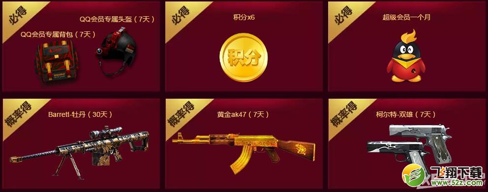 《CF》永久武器全民竞拍活动 得永久道具