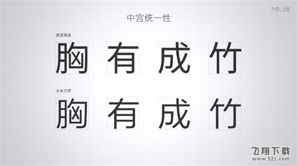 MIUI 8全新字体：“小米兰亭”字体发布